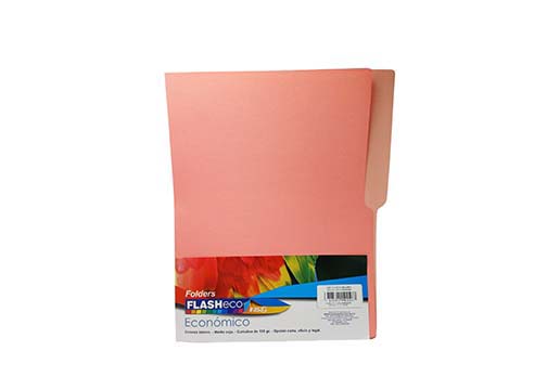 FOLDER FLASHFILE BITONO ROSA PAQ. DE 50 UND EN BOLSA 135G